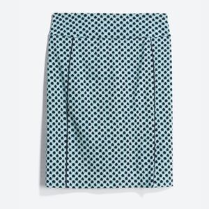 Margaret M Selma Piping Detail Pull-on Skirt Mint/Navy XL - NWT